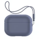 Силиконовый чехол для наушников Apple AirPods Pro 2 2022, Silicone Case with straps, фиолетовый, защитный кейс с ремешком, ультратонкий и легкий, полная защита, с подвеской, мягкий силикон, ArmorStandart (ARM68611) - изображение 1