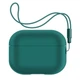 Силиконовый чехол для наушников Apple AirPods Pro 2 2022, Silicone Case with straps, зеленый, защитный кейс с ремешком, ультратонкий и легкий, полная защита, с подвеской, мягкий силикон, ArmorStandart (ARM68612) - изображение 1