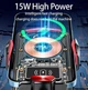 Держатель Auto open-close Transparent Wireless Charger XYJ A6 |15W, RGB| черный Без бренда - изображение 4