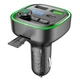 FM - трансмітер Borofone BC48 Broad car BT FM transmitter 18W Black - изображение 2