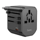 Перехідник для розеток HOCO Walker three-port PD20W universal conversion charger AC15 |2USB/Type-C| чорний - зображення 1
