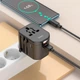 Перехідник для розеток HOCO Walker three-port PD20W universal conversion charger AC15 |2USB/Type-C| чорний - зображення 7