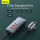 Автомобильное зарядное устройство BASEUS Share Together PPS multi-port Fast charging car charger with cord |3USB/1Type-C, 3A/120W, QC/PD, 1.5m| (CCBT-B0G) - изображение 8