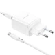 Адаптер сетевой BOROFONE Type-C to Type-C cable Reacher dual Port charger set BN9 |2Type-C, 35W/3A, PD/QC| белый - изображение 5