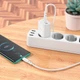 Адаптер сетевой BOROFONE Type-C to Type-C cable Reacher dual Port charger set BN9 |2Type-C, 35W/3A, PD/QC| белый - изображение 7