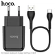 Адаптер сетевой Hoco Type-C cable Vigour N2 |1USB, 2.1A| (Safety Certified) черный - изображение 3