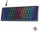Механічна клавіатура з HOT SWAP AULA F3261 for WIN or MAC RGB 61 Keys RED SWITCH UKR/ENG BLACK (F3261B) - зображення 1
