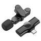 Мікрофон петличний BOROFONE BFK12 Trophy lavalier wireless digital microphone Type-C Black - зображення 1