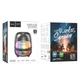 Портативная колонка hoco bs58 crystal colorful luminous bt speaker magic black night - изображение 7