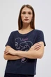 Футболка жіноча MOODO 4047N XS синя - зображення 2