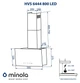 Вытяжка декоративная Minola HVS 6444 BL 800 LED - изображение 14