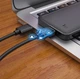 Кабель Essager USB Extension Cable USB 3.0 Male to Male 5Gbps speed 0.5 м Black (EXCAA-YTB01) - изображение 4