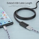 Кабель ESSAGER USB Extension Cable USB 3.0 Male to Female 1 м (EXCAM-YT01) - изображение 3