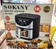 Аэрофритюрница аэрогриль безмасляная Sokany SK-10031 7л электрическая фритюрница 1700 Вт Черная - изображение 7