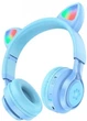 Навушники бездротові Bluetooth HOCO W39 CUTE KIDS CAT BLUE WIRELESS - изображение 1