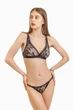 Комплект женский кружевной бюстгальтер с мягкой чашкой и стринги Felisiya Lingerie Черный 2007+221-170фр M - изображение 5