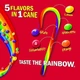 Гигантская конфета трость Skittles Candy Canes 5 in 1 28г - изображение 3