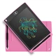 Дитячий графічний планшет для малювання A-Toys Writing Tablet LCD 8.5", на батарейці, зі стилусом Рожевий - зображення 3