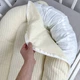 Кокон с плотным кокосовым матрасом Soft OMK молочный однотон - изображение 4