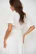 Женское белое платье миди с рукавами-бабочками FashionYouWant XXXL белый 43456778 - изображение 5