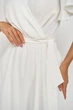 Женское белое платье миди с рукавами-бабочками FashionYouWant XXXL белый 43456778 - изображение 6