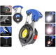 LED фонарик W5143 с аккумулятором, комплектом Type-C, карабином, магнитом и отверткой в синем цвете. - изображение 6