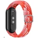 Ремешок тканевый Braided Loop MRK для фитнес браслета Xiaomi Mi Band 8/9/10 с металлическим регулятором длины Grapefruit (mrk2389) - изображение 1