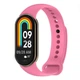 Силиконовый ремешок MRK для фитнес браслета Xiaomi Mi Band 8/9 Розовый (mrk2449) - изображение 1