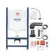 Комплект 4 в 1: Інсталяція GROHE Rapid SL 3 в 1 3884966Q + Унітаз безобідковий Kroner Harz WHI493736 RIMLESS з - зображення 4