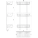 Полочка прямая тройная TOPAZ 4103, Тройные полки - изображение 3