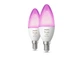 Лампа розумна Philips Hue E14, 5.3W(40Вт), 2000K-6500K, RGB, ZigBee, Bluetooth, димування, 2шт - зображення 4