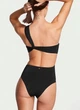 Купальник суцільний жіночий Victoria's Secret M Чорний вузлик - изображение 2