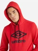 Худи утепленное мужское Umbro Large Logo Hoodie 66412U-7RA XL Красное (5063178020664) - изображение 4