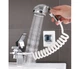 Душова система з насадкою на кран в умивальник з турмаліном Modified Faucet With External Shower (срібляста, білий шланг) - зображення 1