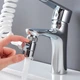 Душова система з насадкою на кран в умивальник з турмаліном Modified Faucet With External Shower (срібляста, білий шланг) - зображення 5