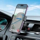 Механический автомобильный держатель BOROFONE BH92 Grand one-button car holder(air outlet) Black - изображение 6