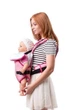 Рюкзак переноска кенгуру Sunny Standart 12 Original Womar Zaffiro розовый - изображение 3