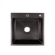 Мийка для кухні інтегрована Lidz Handmade H5050B (LDH5050BPVD43619) Brushed Black PVD 3,0/1,0 мм - изображение 1