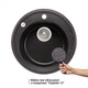 Кухонна мийка Lidz D510/200 GRF-13 (LIDZGRF13D510200) - изображение 3
