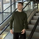 Свитшот Pobedov 007 ЗИМА Темный хаки S BLss1&nbsp;086Sdkh - изображение 2