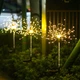 Гірлянда кульбаба ліхтар газонний 120LED світильник садовий 8 режимів на сонячній батареї теплий білий Ava - зображення 4