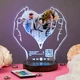 Фото світильник 3D нічник з фотографією та піснею на акрилі, оригінальний подарунок для близьких DIDIDART - зображення 1