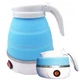 Электрочайник дорожный силиконовый 0,6л 600W 220V Travelling Folding Kettle WGZ-011 Синий (2711) - изображение 3