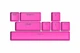 Набор кейкапов HATOR Knockout Pink PBT keycaps - ESC/SPACE/ENTER/R.SHIFT/ARROWS (HTS-711) - изображение 1