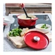 Кастрюля KitchenAid чавунна з кришкою 5,2 л Червона (CC006060-001) - изображение 5