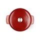 Кастрюля KitchenAid чавунна з кришкою 5,2 л Червона (CC006060-001) - изображение 2