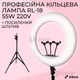 Оригинальная кольцевая лампа RL-18 45 см мощностью 55W с 3 держателями и штативом 2,1 м (1575) - изображение 1