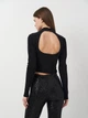 Топ женский H&M 0931444_черн M Черный (KZ2000001100943) - изображение 3