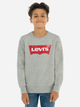 Bluza bez kaptura chłopięca Levi's Lvb-Batwing Crewneck Sweatshirt 9E9079-C87 110-116 cm Szara (3665115046113) - obraz 1