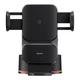 Тримач в авто з бездротовою зарядкою Qi 15W Baseus Wisdom Auto Alignment Car Mount Wireless Charger (CGZX000101) Black - зображення 3